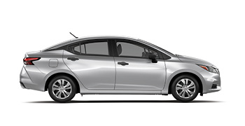 Sideview of silver Nissan Sunny 2022