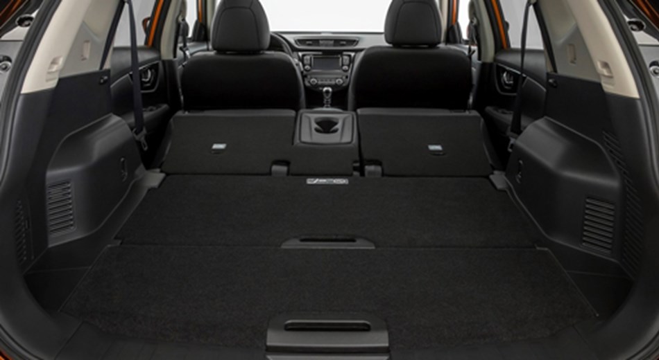 Nissan Open Boot with back seats flat